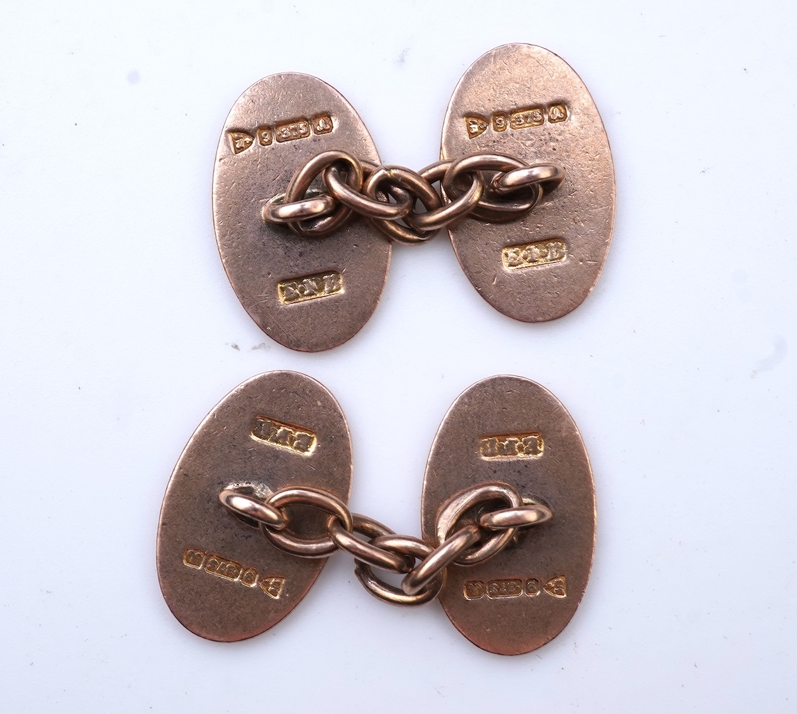 A collection of cufflinks and dress studs